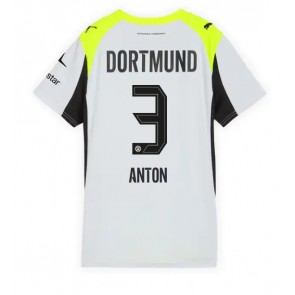Borussia Dortmund Waldemar Anton #3 Udebanetrøje Dame 2025-26 Kortærmet